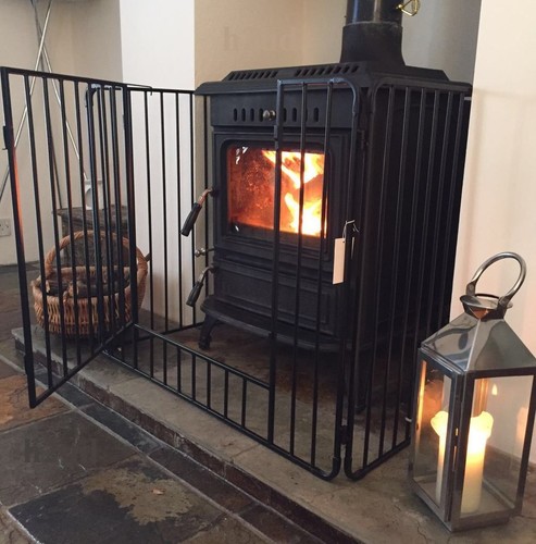 Nursery stove fire guard black - stove,