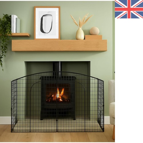 Child proof metal fireguard - metal,